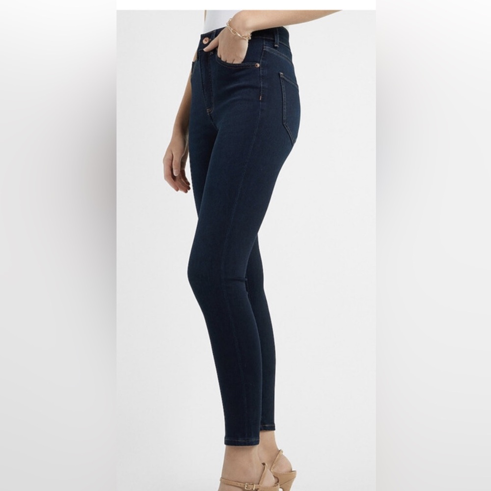 BLUE TOPAZ Elegant Dark Blue Women's Skinny Jeans  Sz 9/10